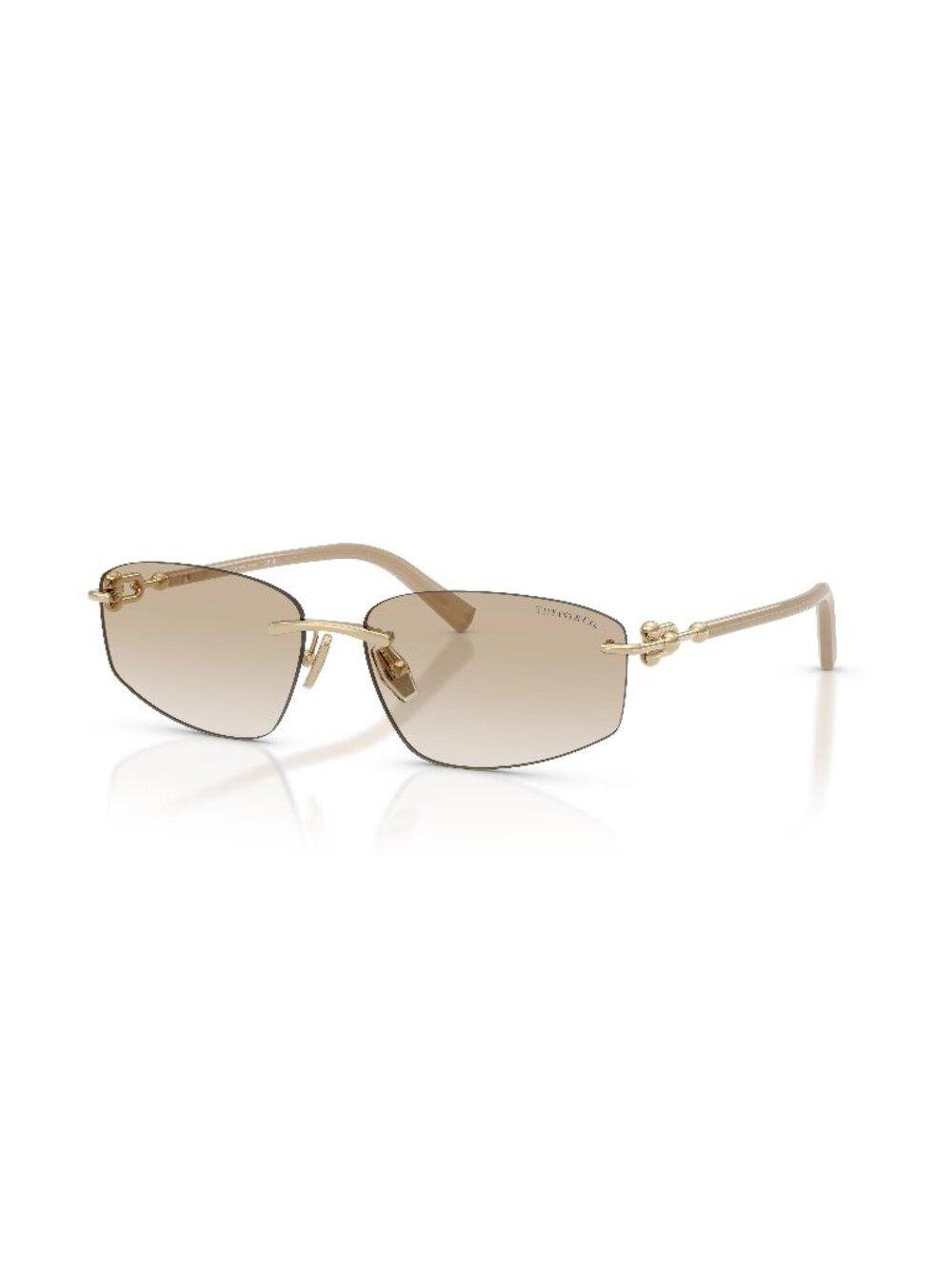 New Tiffany Unisex Sunglasses Gold Grey Lens Metal Frame TF3114 602111 59
